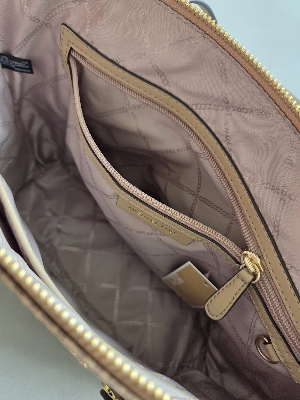 Michael Kors Beige Signature Tote Bag - Picture 5 of 5